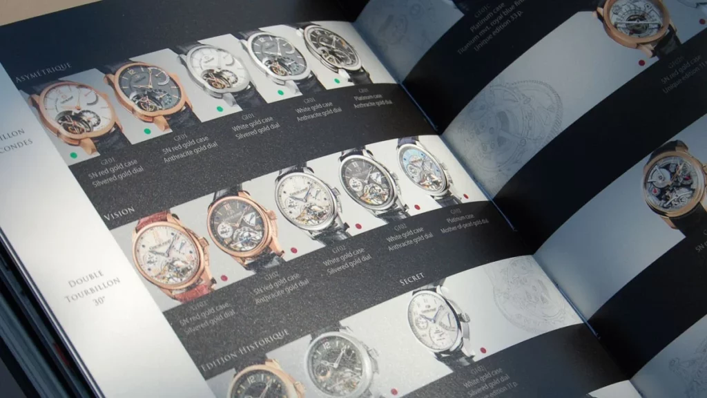 Planche de la collection Greubel Forsey