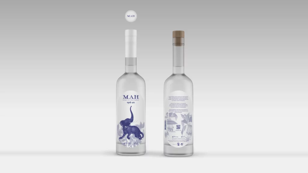 Maquette des bouteilles MAH 50 cl, 2021