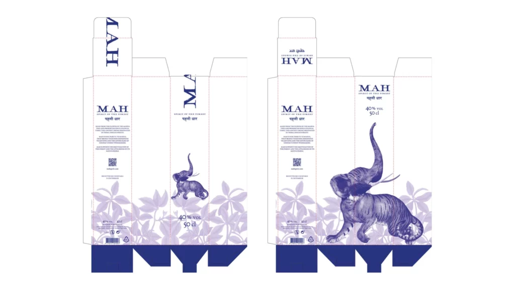 Étuis en carton MAH 50 cl, à plat